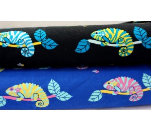 Jersey - Geckos Chamäleon blau